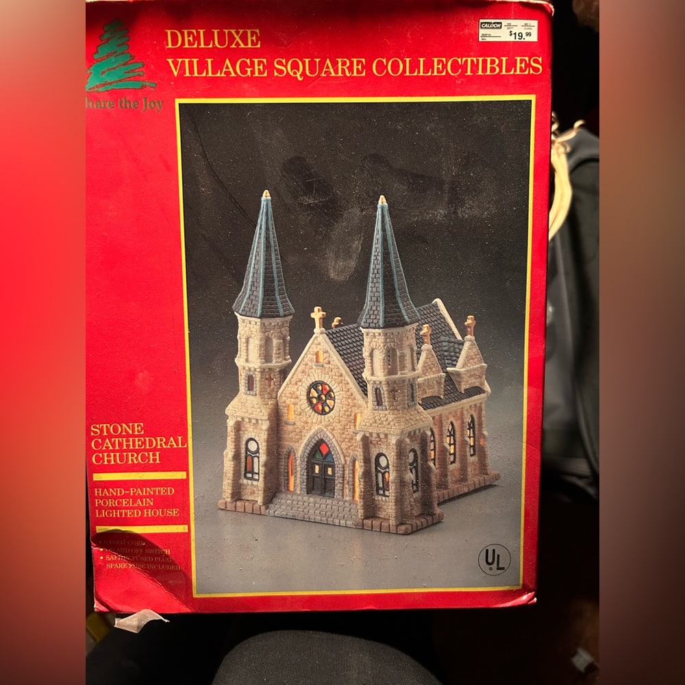 New in box Christmas Cathedral collectible